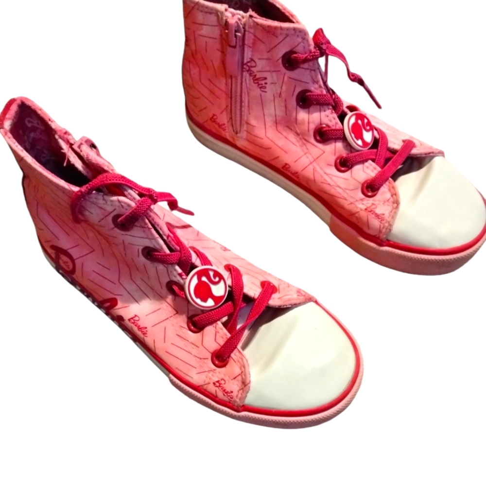 Mattel Ground Up Barbie High Top Canvas  Shoes Rare Girls Size 2